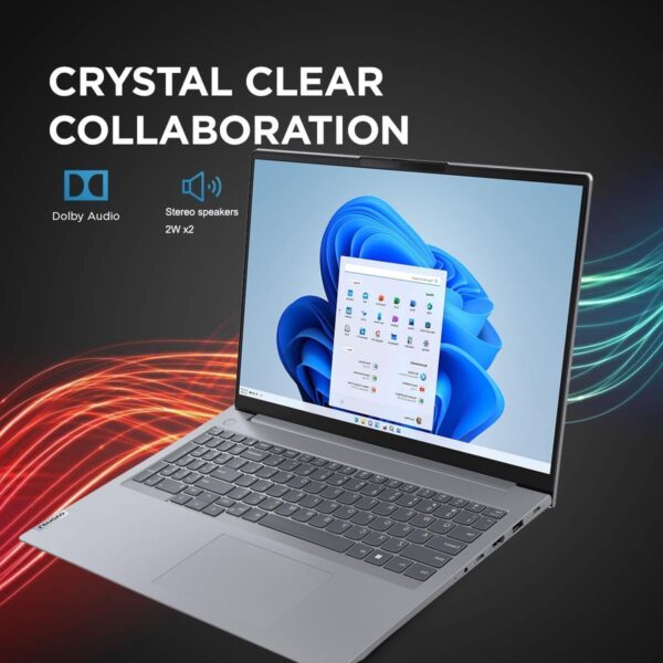 Lenovo ThinkBook 16 Gen 6 Business Laptop (16" FHD+ Touchscreen, Intel 8-Core i5-13420H, 32GB DDR5 RAM, 1TB SSD) 10-Hour Long Battery Life, Thunderbolt 4, Ethernet, Wi-Fi 6, Webcam, Win 11 Pro, Grey - Image 3