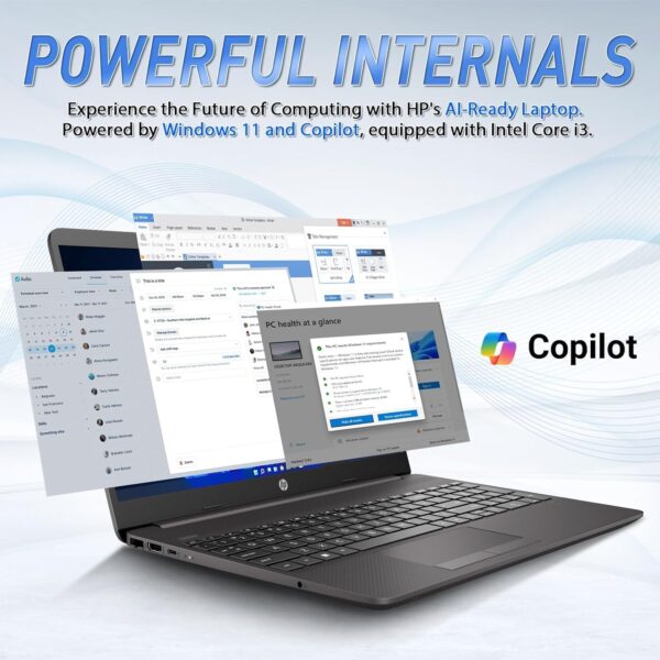 HP 2025 New 15.6" Business Laptop Computer, Intel i3-1315U Processor 4.8 GHz, Copilot AI Chat, FHD Display, 32GB RAM, 1TB PCIe SSD, Long Battery Life, Windows 11 Pro with Microsoft Office Included - Image 6