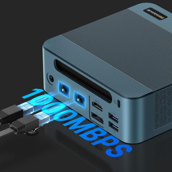 P2 Lite Mini PC, 12th Intel i5-12600H (12C/20T, up to 4.5GHz), 32GB DDR4 512GB PCIe SSD Mini Computers with HDMI+DP+TypeC Support Wi-Fi6E BT5.2, RJ45 Dual LAN - Image 6