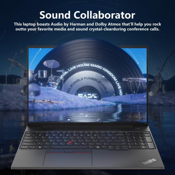 Lenovo ThinkPad E16 AI-Optimized Business Laptop, 16" FHD+, Intel Core Ultra 7 155U, 64GB DDR5 RAM, 2TB SSD, Fingerprint, Backlit, HDMI, Wi-Fi 6, Windows 11 Pro, Bundle with Targus Docking Station - Image 6