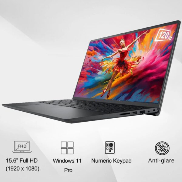 Dell Vostro 3520 15 15.6" 120Hz FHD Business Laptop Computer, 12th Gen Intel 6-Core Processor (Beat i5-1135G7), 32GB DDR4 RAM, 1TB PCIe SSD, WiFi, Bluetooth, RJ45, HDMI, Carbon Black, Windows 11 Pro - Image 4