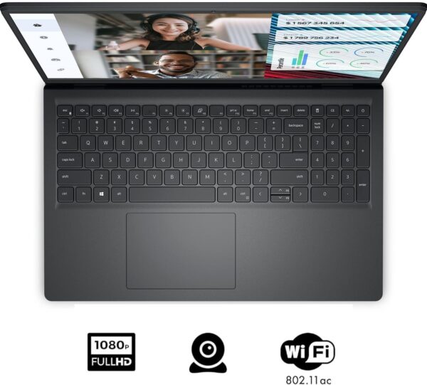 Dell Vostro 3520 15 15.6" 120Hz FHD Business Laptop Computer, 12th Gen Intel 6-Core Processor (Beat i5-1135G7), 32GB DDR4 RAM, 1TB PCIe SSD, WiFi, Bluetooth, RJ45, HDMI, Carbon Black, Windows 11 Pro - Image 5