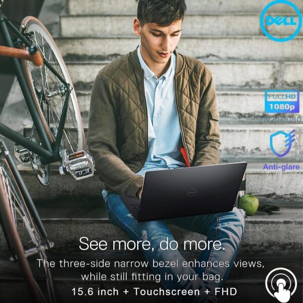 Dell Inspiron 15 15.6" Touchscreen FHD Laptop Computer, 8-Core AMD Ryzen 7 7730U (Beat i7-1365U), 32GB DDR4 RAM, 1TB PCIe SSD, WiFi, Bluetooth, Type-C, HDMI, Carbon Black, Windows 11 Pro - Image 10