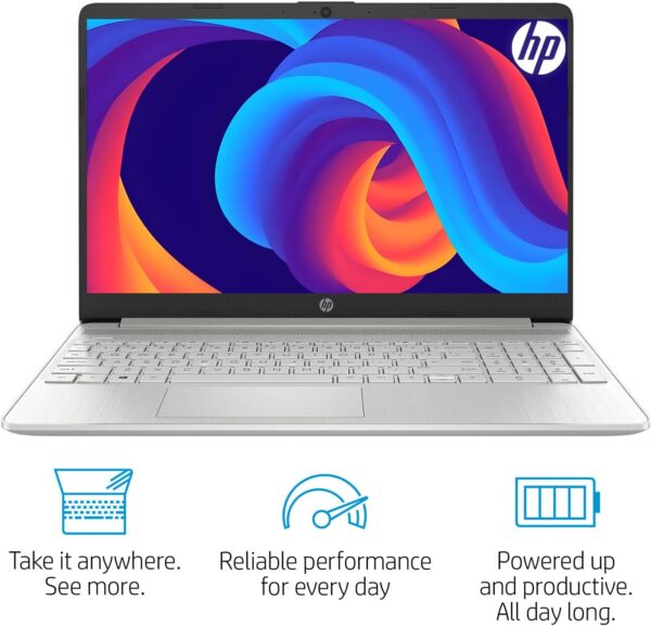 HP 15 Laptop for Home or Work, Intel Celeron N4120 Processor, 15.6" HD LED Display, 16GB RAM, 256GB SSD, SD Card Reader, HDMI, Webcam, WiFi, Bluetooth, Windows 11 Pro, WOWPC Recovery USB - Image 5