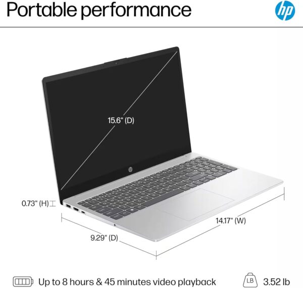 HP 2025 Business 15.6" HD Touch Laptop, 6-Core Intel i3 Processor (Upto 4.4GHz), 32GB RAM, 1.5TB Storage (1TB SSD + 500GB Ext), Long Battery, MarxsolAccessory, Lifetime Microsoft Office, Win 11 Pro - Image 8