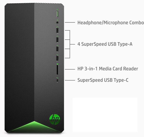 HP Pavilion Tower Desktop Computer, Intel Hexa-Core i5-10400F (Beat i7-8700), 16GB DDR4 RAM, 1TB PCIe SSD, GeForce GT 610 2GB, USB WiFi Adapter, RJ-45, Type-C, HDMI, VGA, Windows 11 Pro, WE/PGPY - Image 3