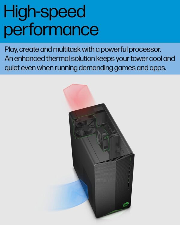 HP Pavilion Tower Desktop Computer, Intel Hexa-Core i5-10400F (Beat i7-8700), 16GB DDR4 RAM, 1TB PCIe SSD, GeForce GT 610 2GB, USB WiFi Adapter, RJ-45, Type-C, HDMI, VGA, Windows 11 Pro, WE/PGPY - Image 9