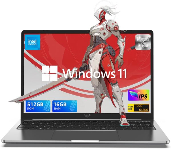 ACEMAGIC 16.0-inch Laptop, 2025 16GB DDR4 512GB SSD Windows 11 Laptop, Laptop Computer with Intel 12th Quad-Core Processor(Up to 3.6GHz), 1920P FHD Display, Metal Shell, WiFi 5, USB3.2, Type_C - Image 2