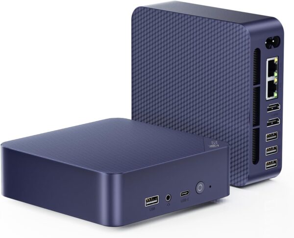 Beelink EQ14 Mini PC, Intel Twin Lake N150 (4C/4T, up to 3.6Ghz), 16GB DDR4 RAM 500GB SSD, EQ14 Mini Computer Support 4K Dual HDMI Display, WiFi6, BT5.2, Dual LAN, NAS, Low Power - Image 2
