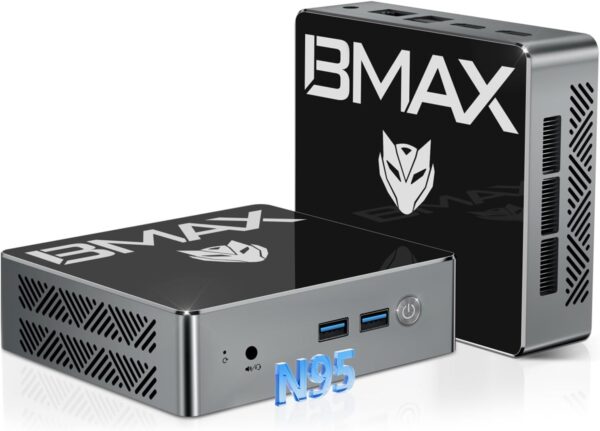 Bmax Mini PC B4 16GB RAM 512GB SSD, Intel Alder Lake N95(up to 3.4 GHz) Win 11 Pro, Office Work Small Desktop Computer Support 4K UHD/Ubuntu/HDMI 2.0x2/Gigabit Ethernet/LAN/Dual-Band WiFi - Image 2