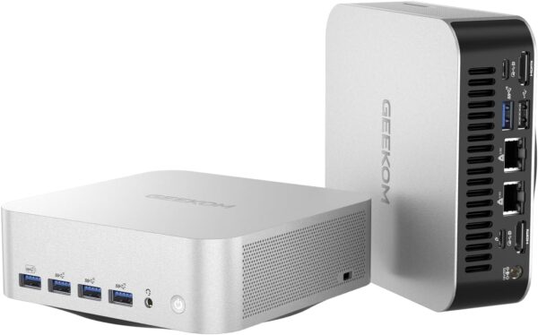 GEEKOM A8 Max AI Mini PC, AMD Ryzen 9 8945HS, 2.5Gbps Dual LAN Port Mini Gaming PC with 32GB DDR5 2TB M.2 2280 NVMe SSD, Mini PC Windows 11 Pro/Wi-Fi 6E/BT 5.2/USB4/8K - Image 2