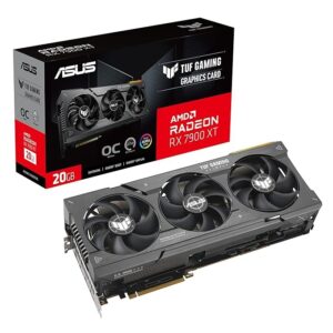 asus tuf gaming radeon rx 7900 xt oc edition 20gb gddr6 graphics card (pcie 4.0, 20gb gddr6, hdmi 2.1a, displayport 2.1) – pci e